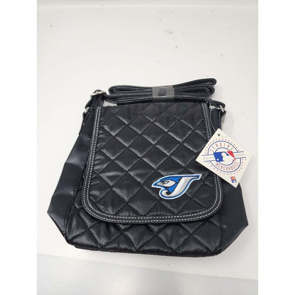 Littlearth Womens Toronto Blue Jays Crossbody Bag Black Synthetic Casual Size OS
